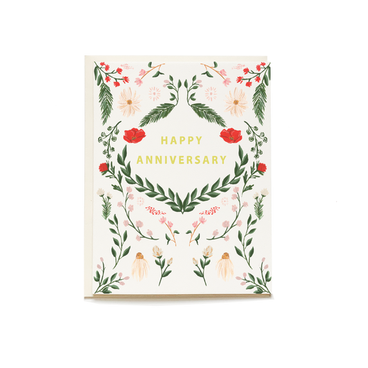 Wild Meadow Anniversary Greeting Card