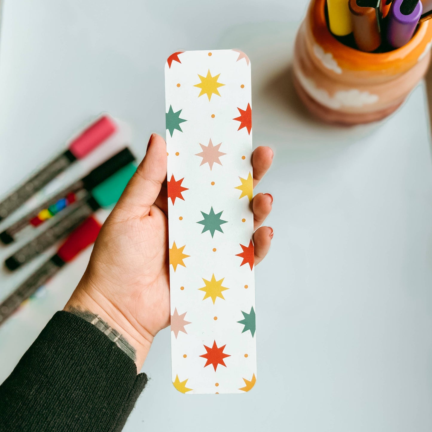 Colorful Star Bookmark -O’Leary Designs
