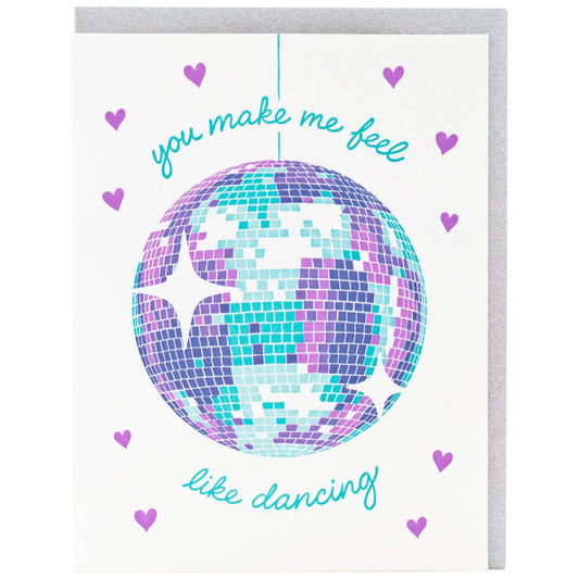 Smudge Ink - Disco Ball Love Card