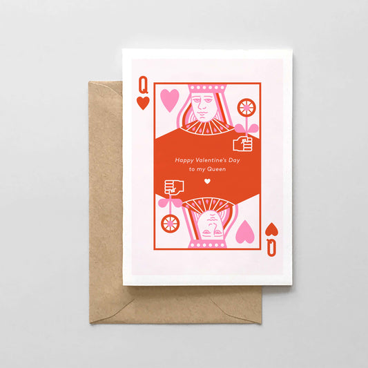 Happy Valentine's Day to my Queen Card - Spaghetti & Meatballs