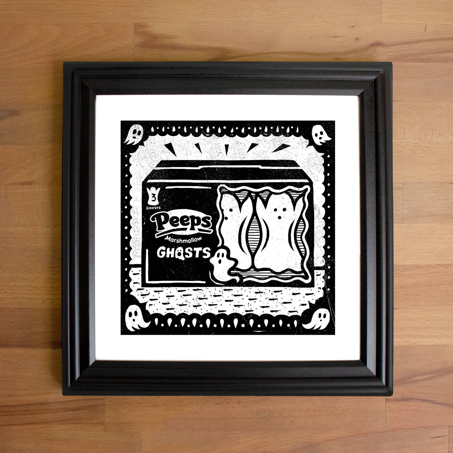 Indestructible Food - Peeps Ghosts Print