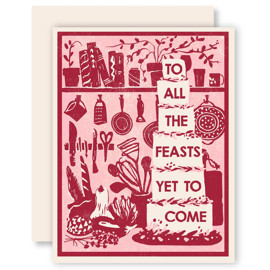 Heartell Press - All the Feasts Letterpress Card