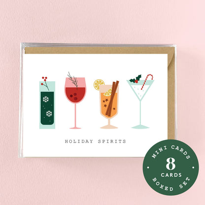 Holiday Spirits Mini Boxed Set -  8 Cards
