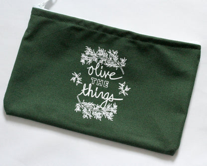 Olive the Things Set: Tote Bag + Zipper Pouch