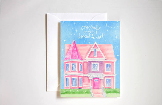 Stephanie Tara Stationery - congrats on your barbie dream house, housewarming card
