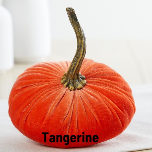 Handmade SMALL Velvet Pumpkins  Fall Table Modern Decor