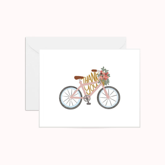 Bicycle Thank You Greeting Card - Anna Whitham Co.