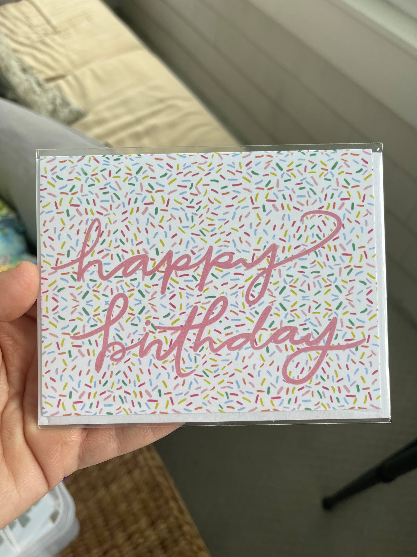 Happy Birthday Sprinkles Greeting Card - Anna Whitham Co. -