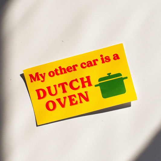 Dutch Oven Sticker - Cold Cream