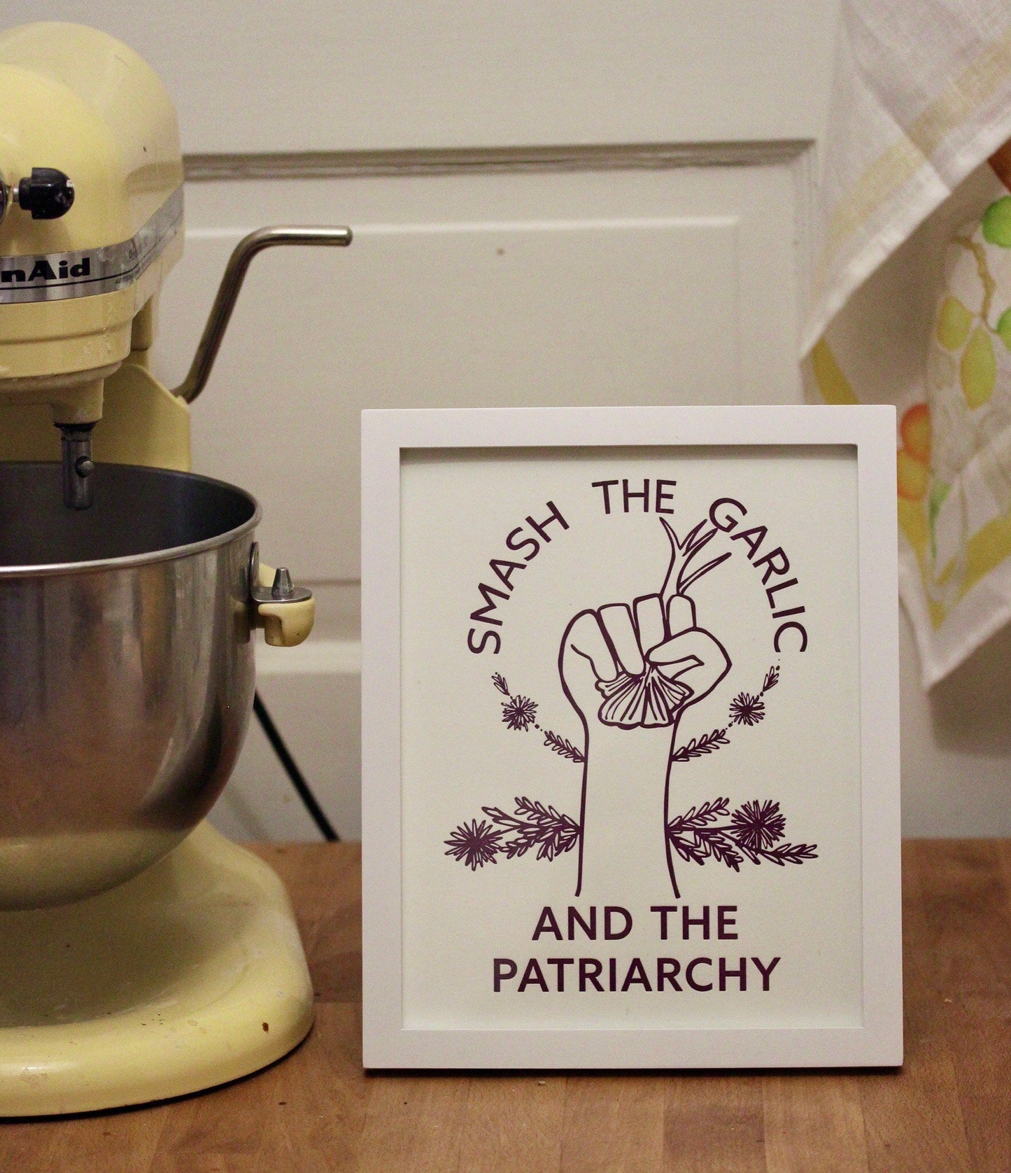 Smash the Garlic and the Patriarchy™ Art Print